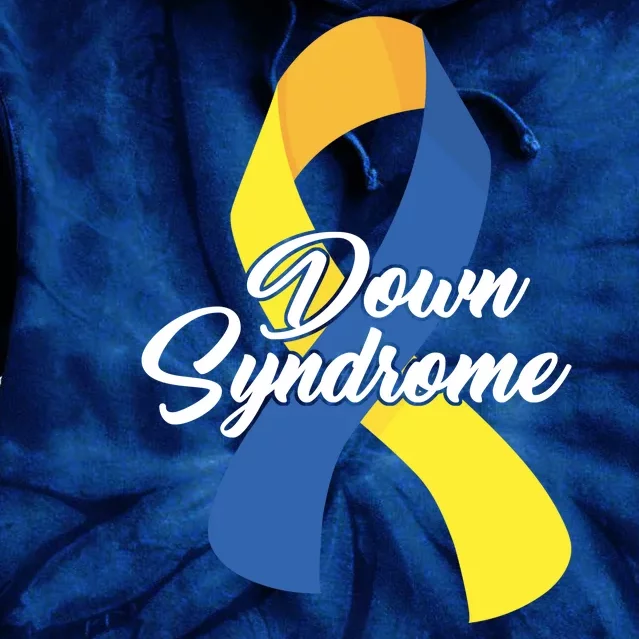 Down Syndrome Ribbon Awareness Tie Dye Hoodie