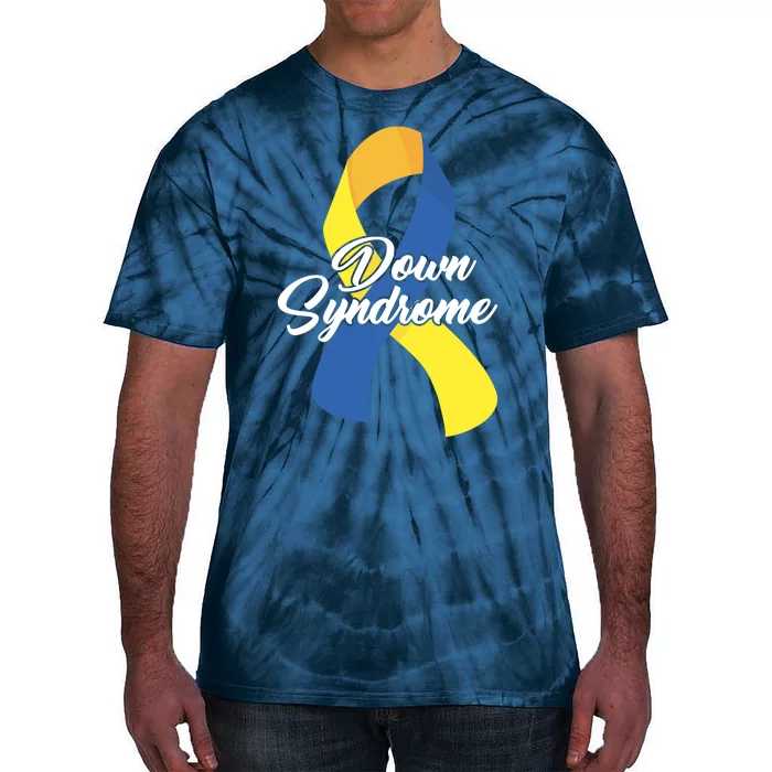 Down Syndrome Ribbon Awareness Tie-Dye T-Shirt