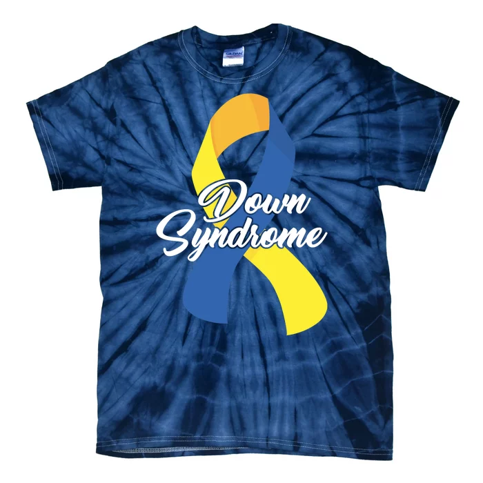 Down Syndrome Ribbon Awareness Tie-Dye T-Shirt