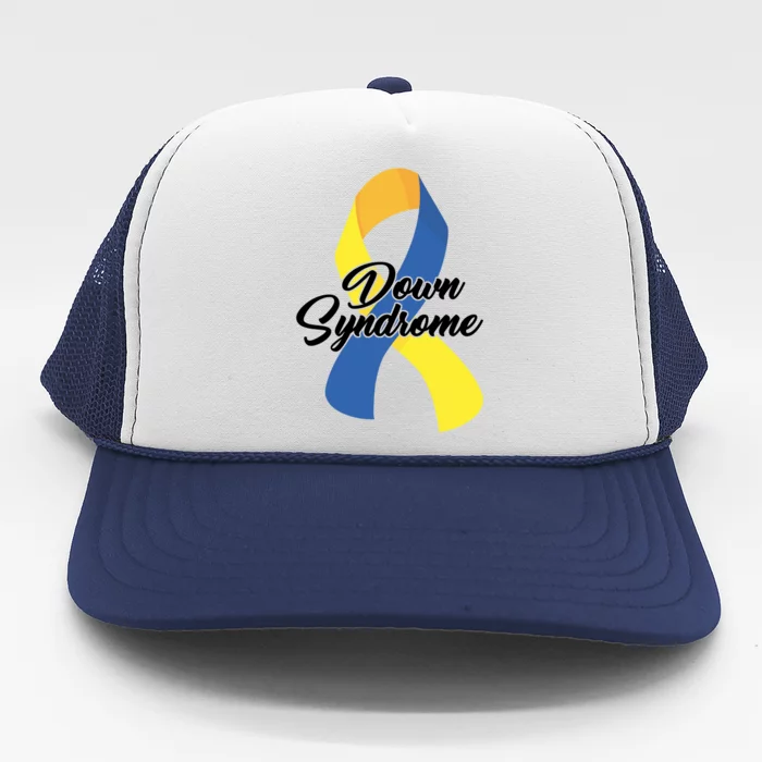 Down Syndrome Ribbon Awareness Trucker Hat