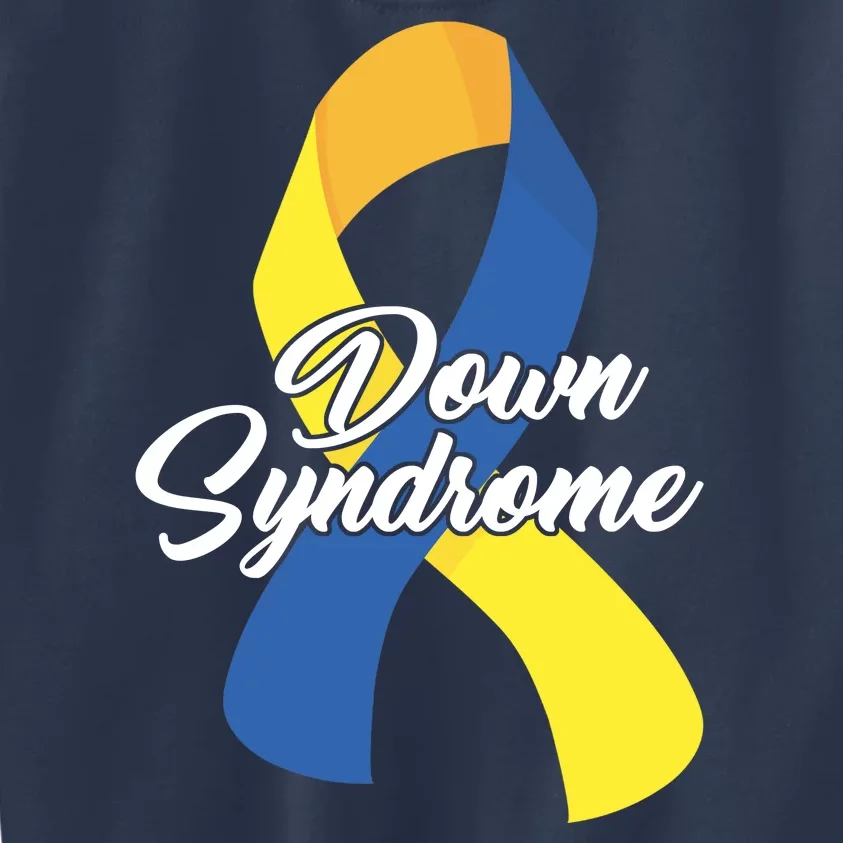 Down Syndrome Ribbon Awareness Kids Sweatshirt