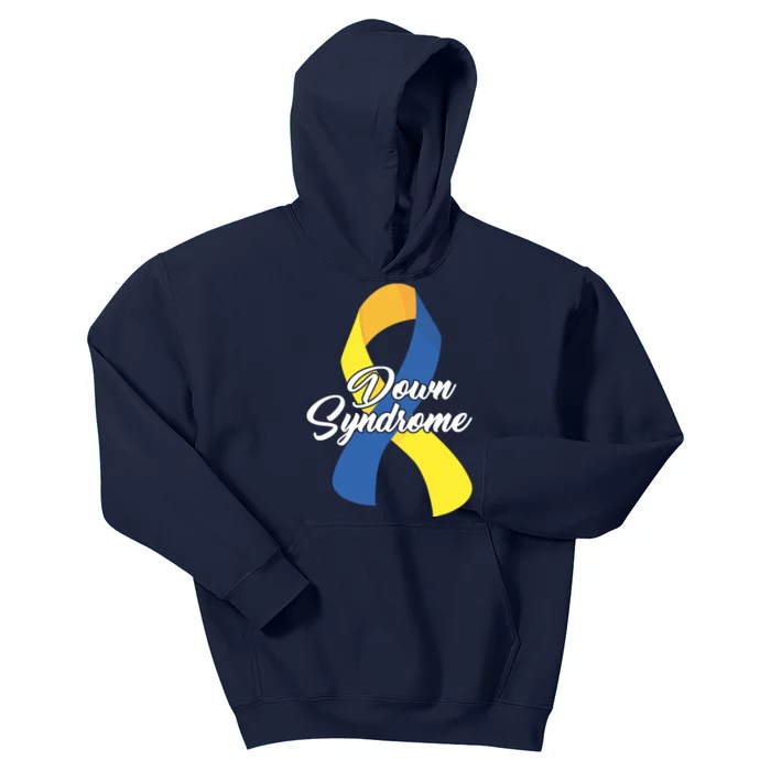 Down Syndrome Ribbon Awareness Kids Hoodie