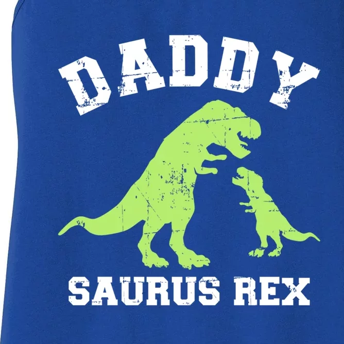 Daddy Saurus Rex Dinosaur Father's Day Gift For Dad Great Gift Women's Racerback Tank