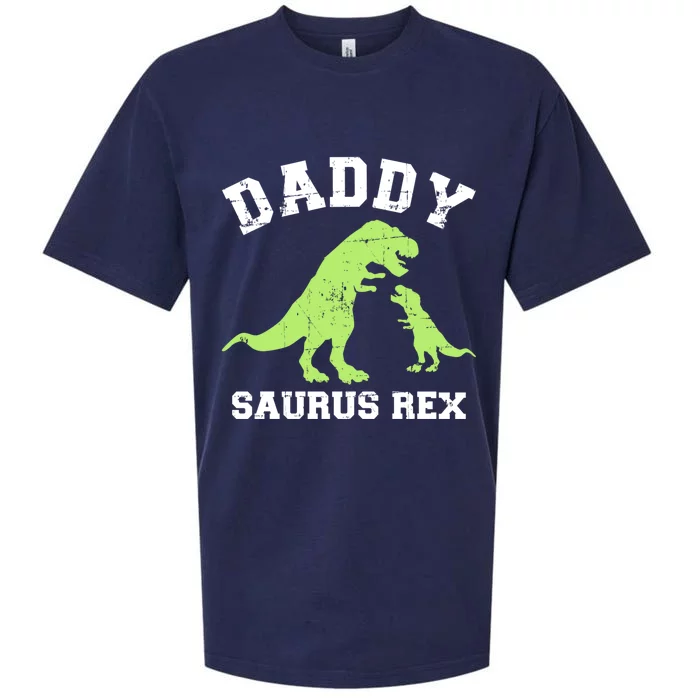 Daddy Saurus Rex Dinosaur Father's Day Gift For Dad Great Gift Sueded Cloud Jersey T-Shirt