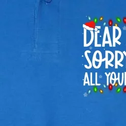 Dear Santa Sorry I Ate All Your Cookies Xmas Family Matching Gift Softstyle Adult Sport Polo