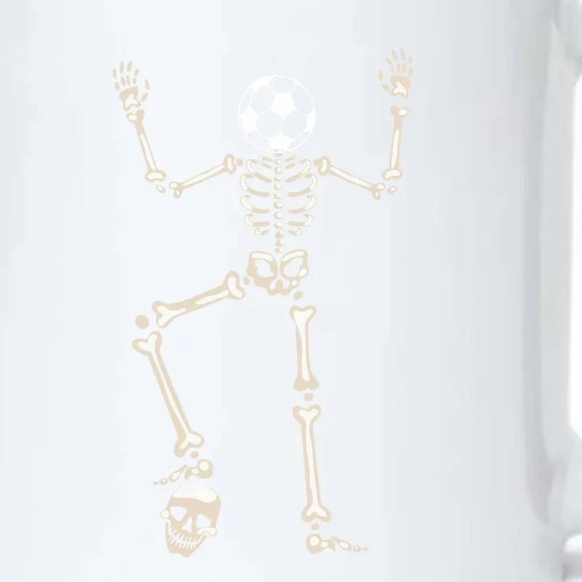 Dabbing Skeleton Soccer Halloween Black Color Changing Mug