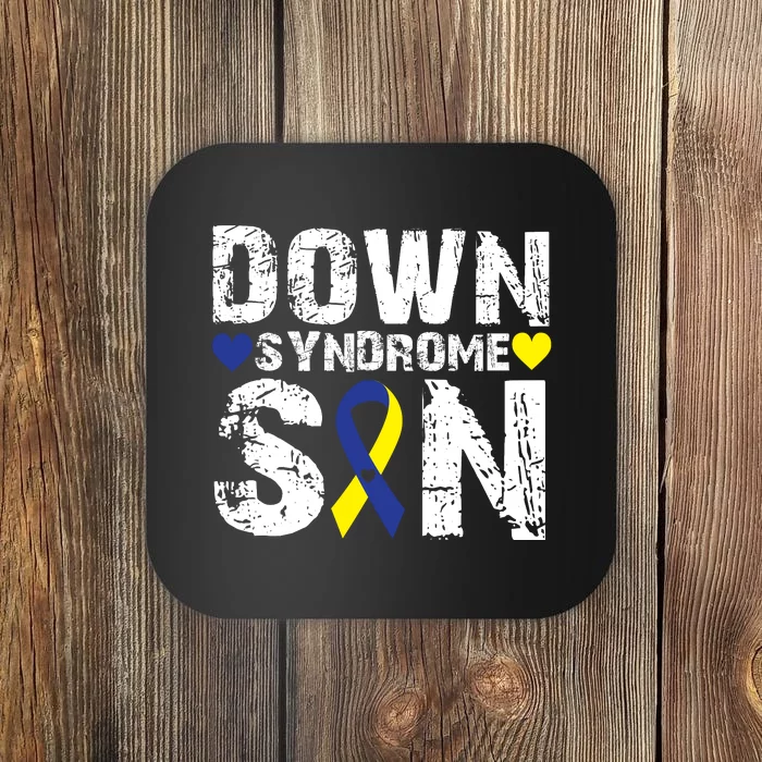 Down Syndrome Son Family Matching For Down Syndrome Awareness Gift Coaster