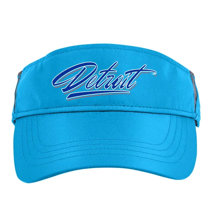 Detroit Sports Script Adult Drive Performance Visor