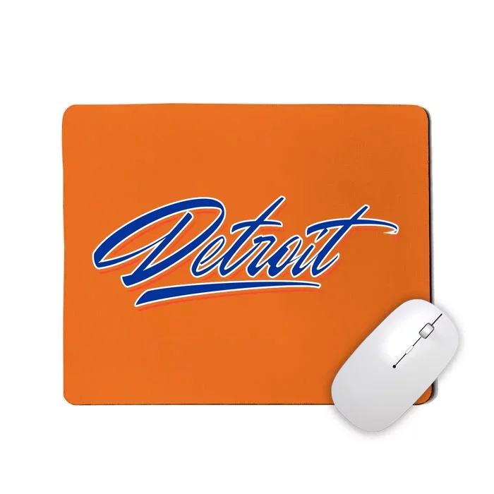 Detroit Sports Script Mousepad