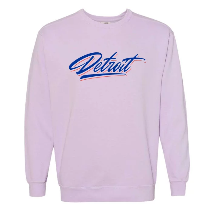 Detroit Sports Script Garment-Dyed Sweatshirt