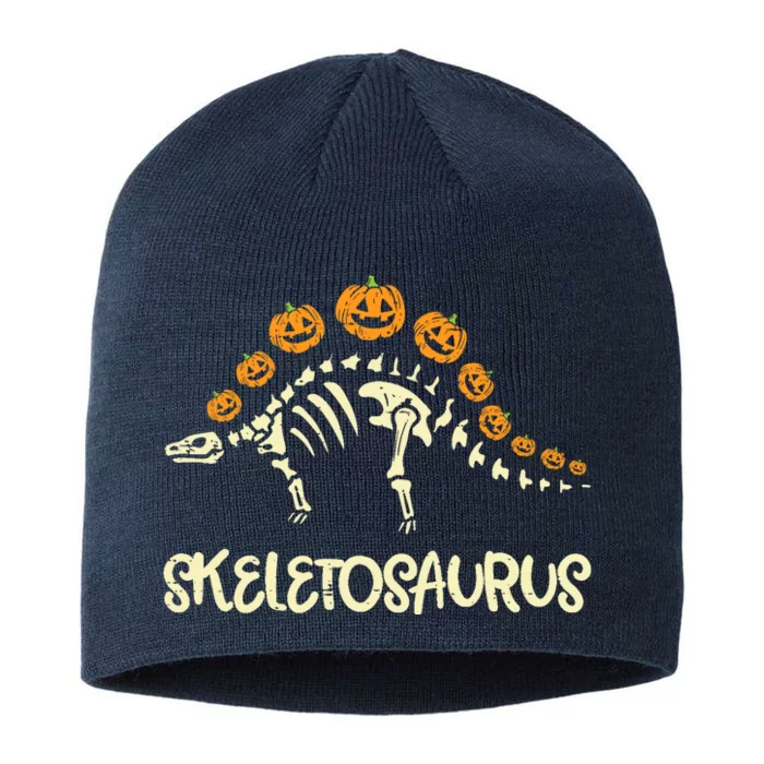 Dinosaur Skeleton Stegosaurus Halloween Boy 8 1/2in Sustainable Knit Beanie