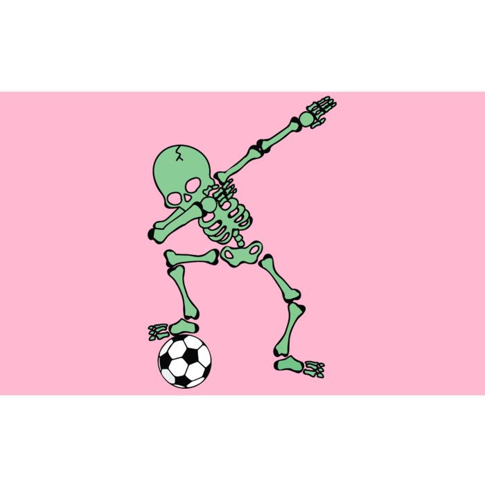 Dabbing Skeleton Soccer Halloween Dab Bumper Sticker