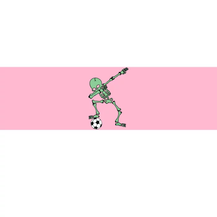 Dabbing Skeleton Soccer Halloween Dab Bumper Sticker