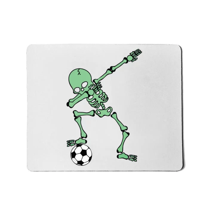 Dabbing Skeleton Soccer Halloween Dab Mousepad