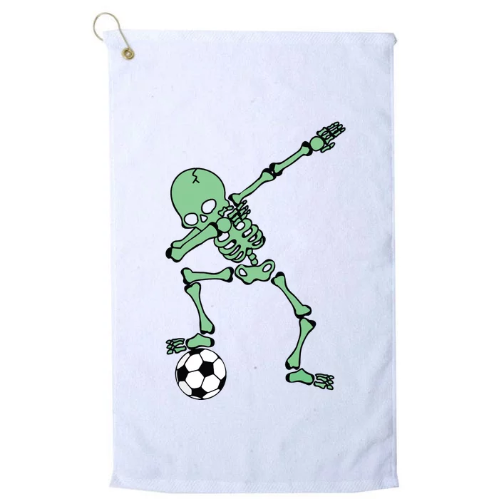 Dabbing Skeleton Soccer Halloween Dab Platinum Collection Golf Towel