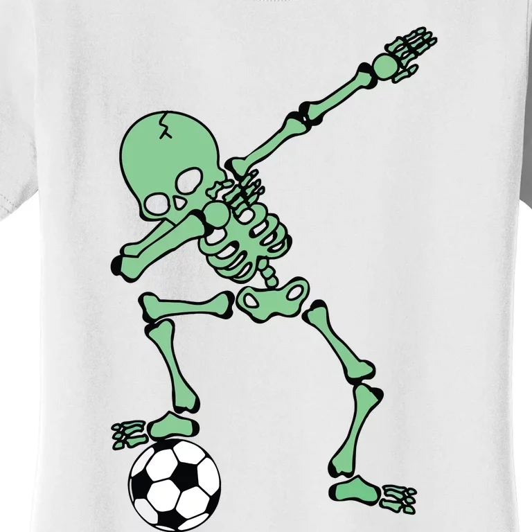 Dabbing Skeleton Soccer Halloween Dab Women's T-Shirt