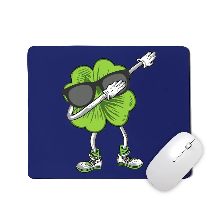 Dabbing Shamrock St Patrick's Day Shamrock Irish Boy Mousepad