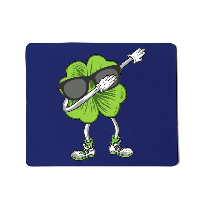 Dabbing Shamrock St Patrick's Day Shamrock Irish Boy Mousepad