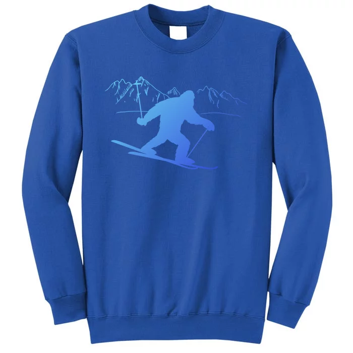 Downhill Snow Skiing Bigfoot Ski Winter Sports Alpine Gift Tall Sweatshirt