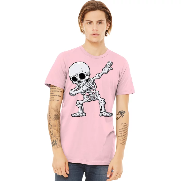 Dabbing Skeleton Skull Rib Cage Dab Dance Premium T-Shirt