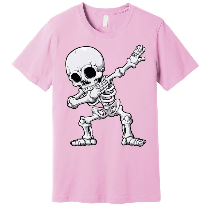 Dabbing Skeleton Skull Rib Cage Dab Dance Premium T-Shirt