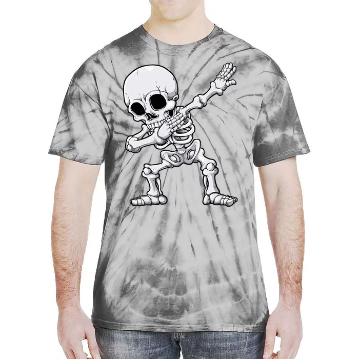 Dabbing Skeleton Skull Rib Cage Dab Dance Tie-Dye T-Shirt