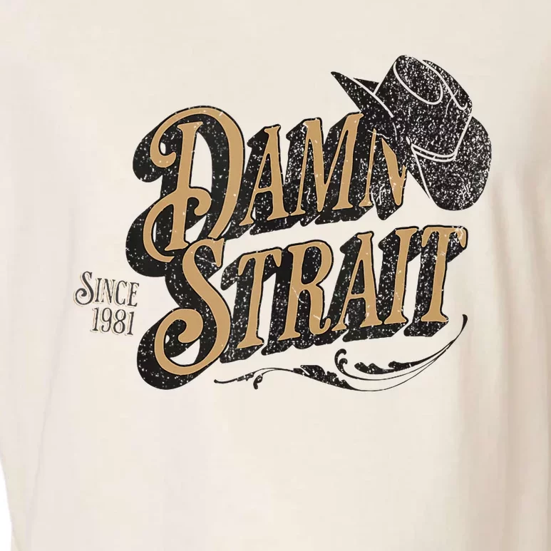 Damn S.T.R.A.I.T Since 1981 Country Music Cowgirl Western Garment-Dyed Women's Muscle Tee