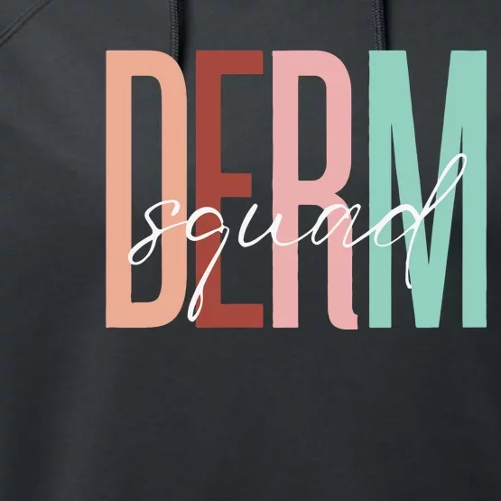 Dermatology Squad Sweatshirt For Dermatologists Dermatology Skincare Performance Fleece Hoodie