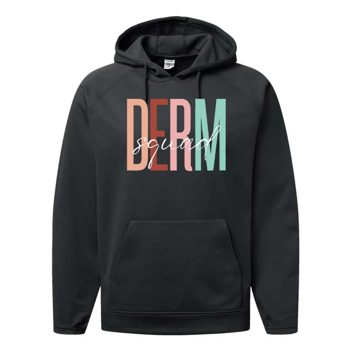 Dermatology Squad Sweatshirt For Dermatologists Dermatology Skincare Performance Fleece Hoodie