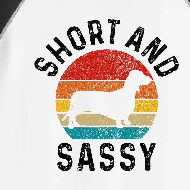 Dachshund Short & Sassy Wiener Dog Doxie Mom Toddler Fine Jersey T-Shirt