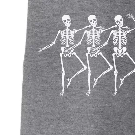 Dancing Sirtaki Spooky Skeletons Halloween Design Doggie 3-End Fleece Hoodie