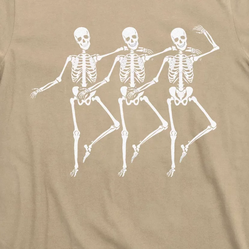 Dancing Sirtaki Spooky Skeletons Halloween Design T-Shirt