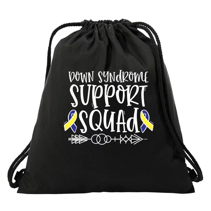 Down Syndrome Support Squad Drawstring Bag