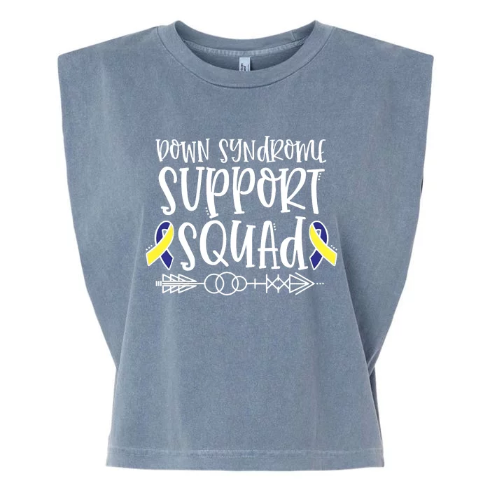 Down Syndrome Support Squad Garment-Dyed Women's Muscle Tee