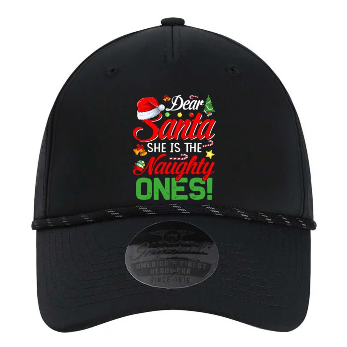 Dear Santa She Is The Naughty One Matching Couples Christmas Cool Gift Performance The Dyno Cap