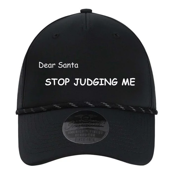 Dear Santa Stop Judging Me Gift Performance The Dyno Cap