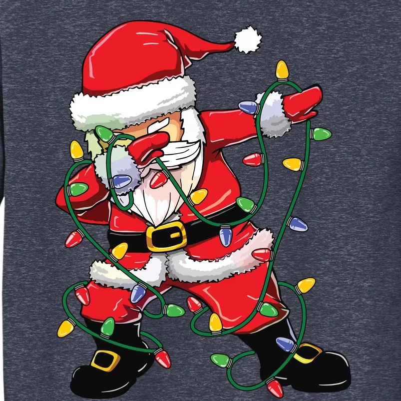 Dabbing Santa Shirts For Boy Girls Christmas Tree Lights Sweatshirt