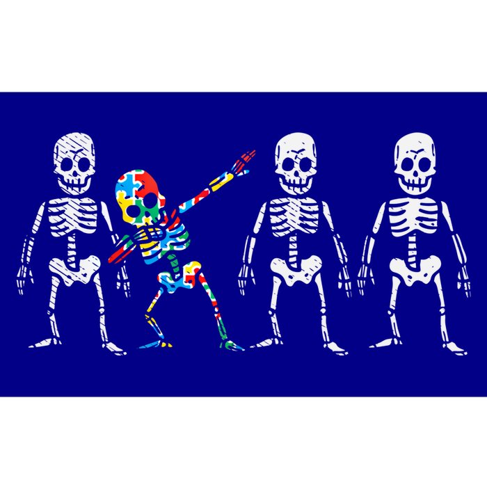 Dabbing Skeleton Stand Out Puzzle Autism Awareness Gift Bumper Sticker