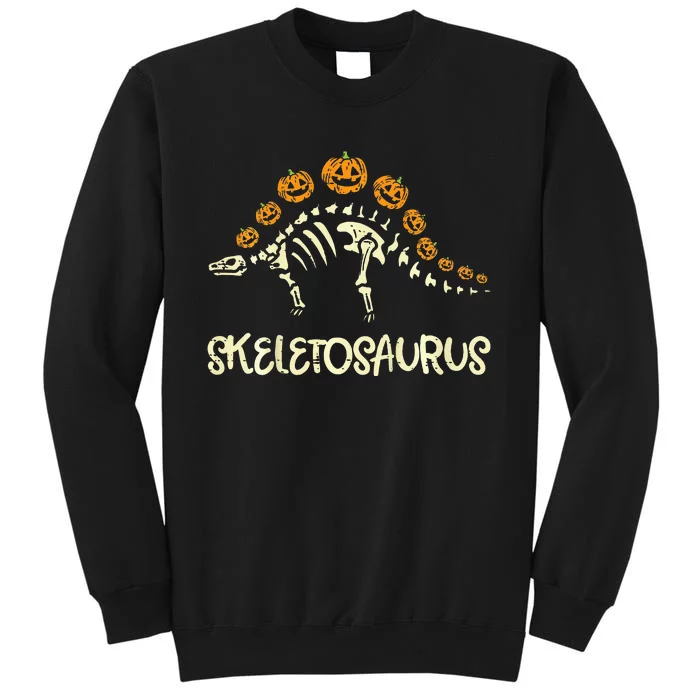 Dinosaur Skeleton Stegosaurus Halloween Tall Sweatshirt