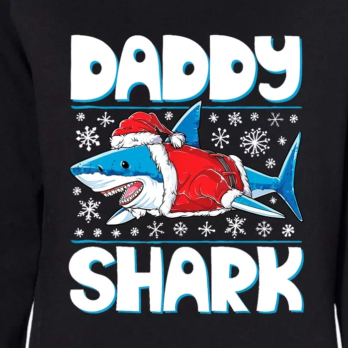 Daddy Sharkmas Shark Santa Hat Christmas Lights Boys Xmas Womens California Wash Sweatshirt