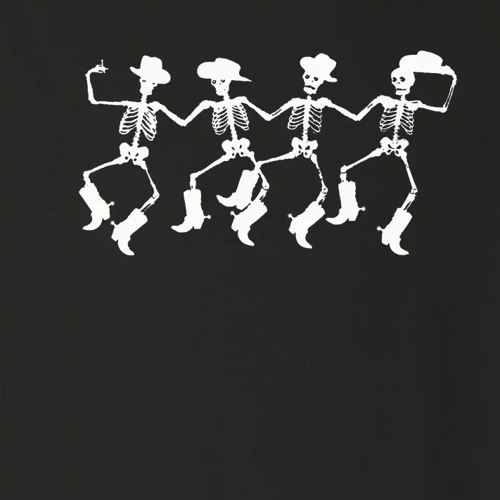 Dancing Skeletons Spooky Halloween Cowboys Line Dance Toddler Long Sleeve Shirt