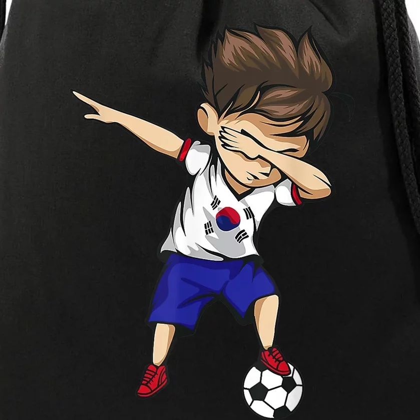 Dabbing Soccer  South Korea Jersey Shirt Korean Football Drawstring Bag