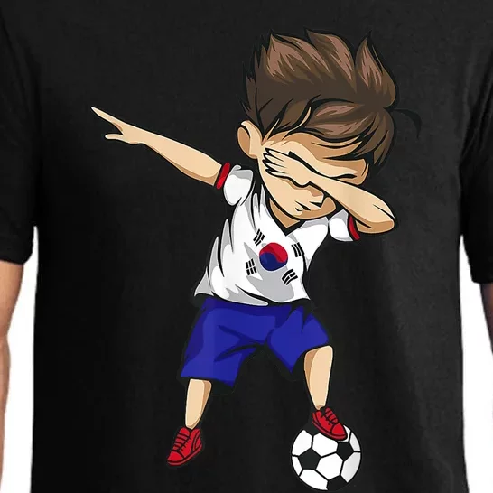 Dabbing Soccer  South Korea Jersey Shirt Korean Football Pajama Set