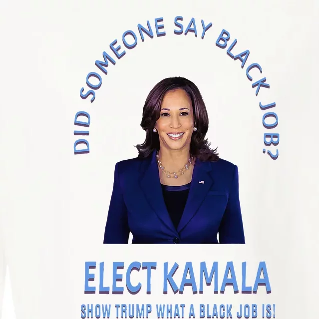 Did Someone Say Black Job Elect Kamala 2024 Cropped Pullover Crew