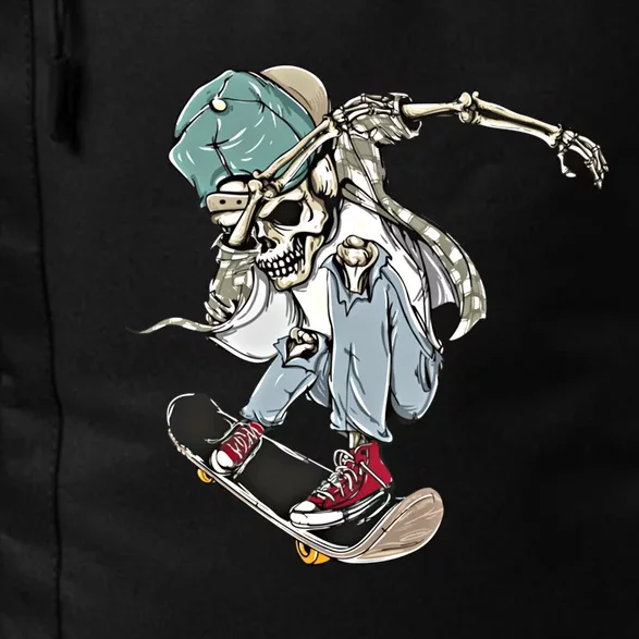 Dabbing Skeleton Skating Skateboard Skate Skateboarder Funny Gift Daily Commute Backpack