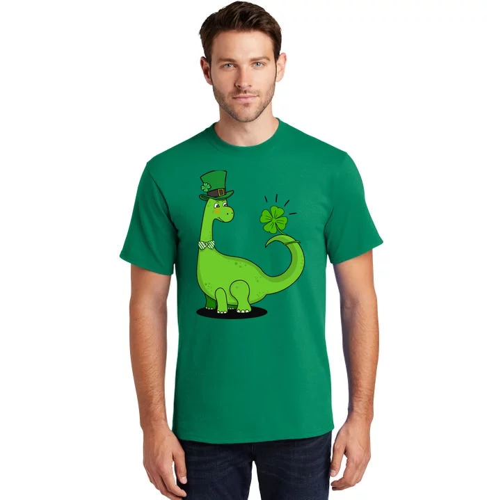 Dinosaur Shamrock St Patrick's Day Tall T-Shirt