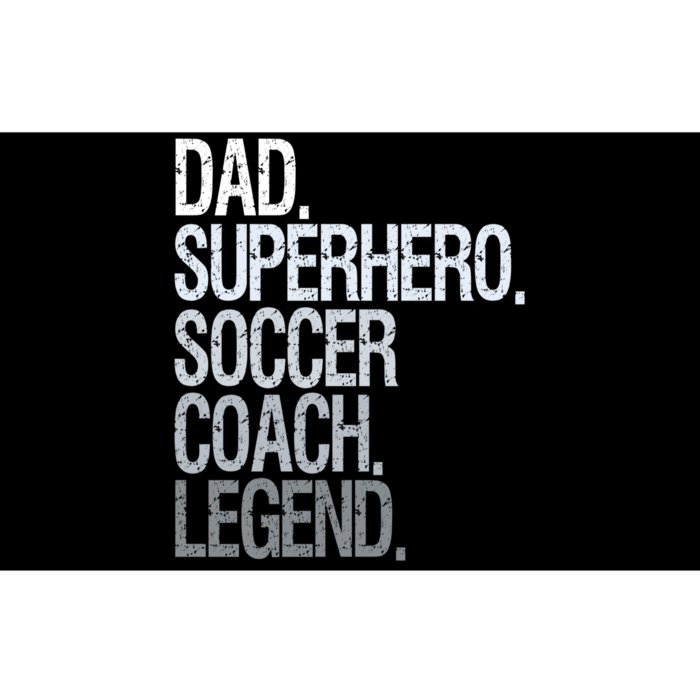 Dad Superhero Soccer Coach Legend Bumper Sticker