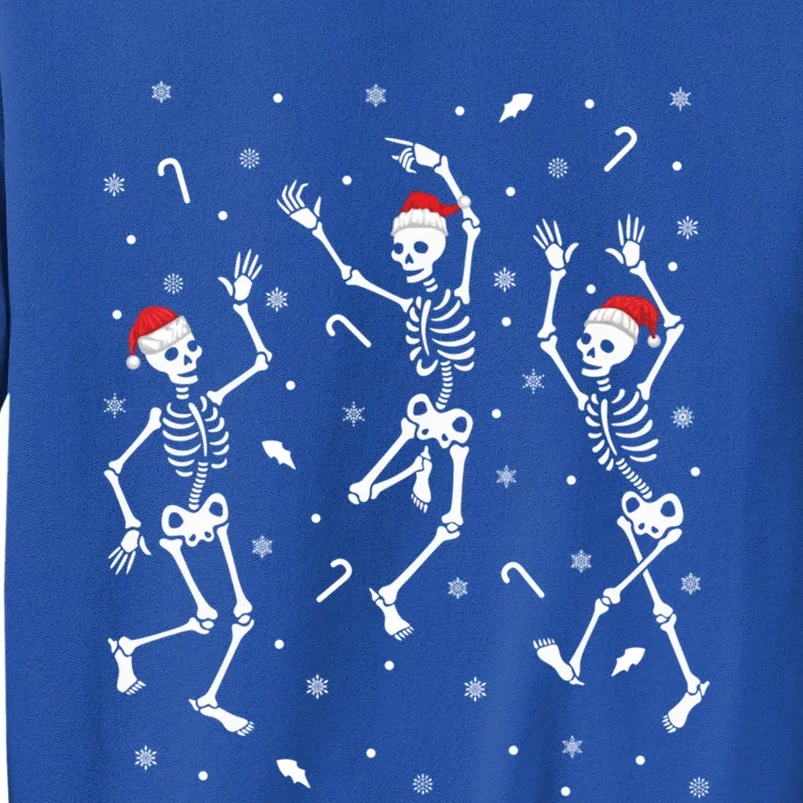 Dancing Skeleton Santa Hat Xmas Funny Funny Gift Spooky Christmas Cool Gift Sweatshirt