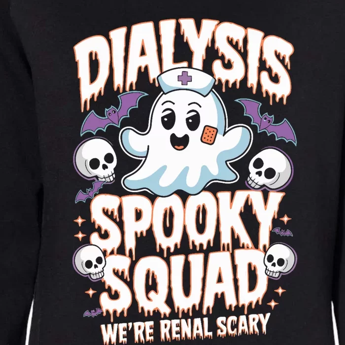 Dialysis Spooky Squad WeRe Renal Scary Nurse Halloween Womens California Wash Sweatshirt