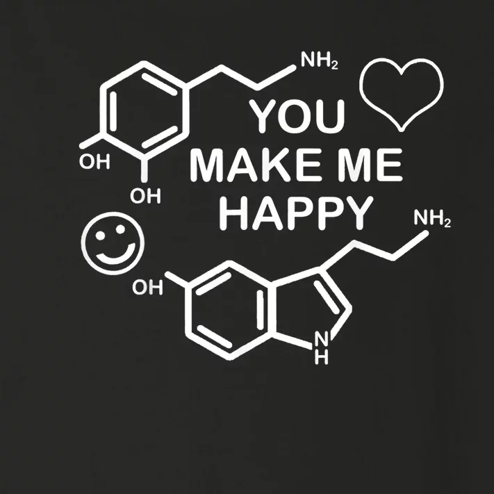 Dopamine Smile Serotonin Heart You Make Me Happy Toddler Long Sleeve Shirt